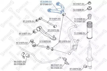 Рычаг независимой подвески колеса, подвеска колеса STELLOX купить