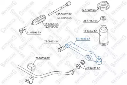 Рычаг независимой подвески колеса, подвеска колеса STELLOX купить