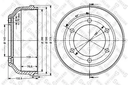 Тормозной барабан STELLOX купить