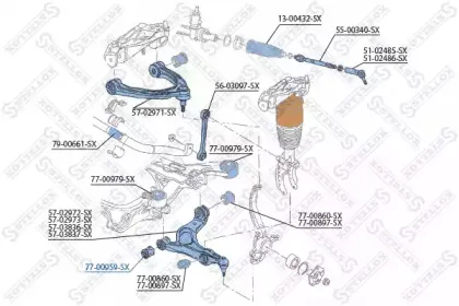 Подвеска, рычаг независимой подвески колеса STELLOX купить