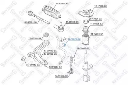 Опора, стабилизатор STELLOX купить