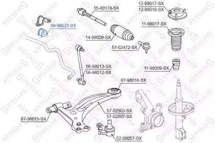 Опора, стабилизатор STELLOX купить