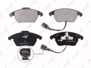 Комплект тормозных колодок, дисковый тормоз LYNXauto купить