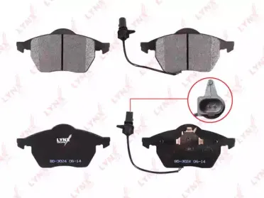 Комплект тормозных колодок, дисковый тормоз LYNXauto купить