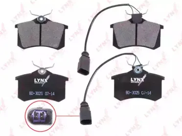 Комплект тормозных колодок, дисковый тормоз LYNXauto купить