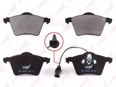 Комплект тормозных колодок, дисковый тормоз LYNXauto купить