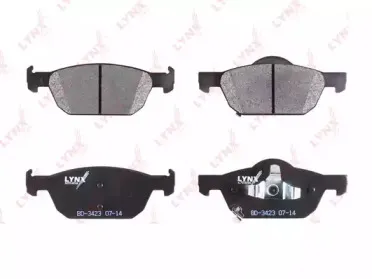 Комплект тормозных колодок, дисковый тормоз LYNXauto купить