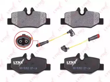 Комплект тормозных колодок, дисковый тормоз LYNXauto купить