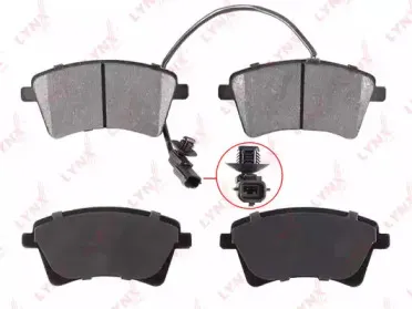 Комплект тормозных колодок, дисковый тормоз LYNXauto купить