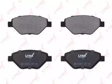 Комплект тормозных колодок, дисковый тормоз LYNXauto купить