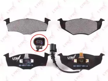 Комплект тормозных колодок, дисковый тормоз LYNXauto купить