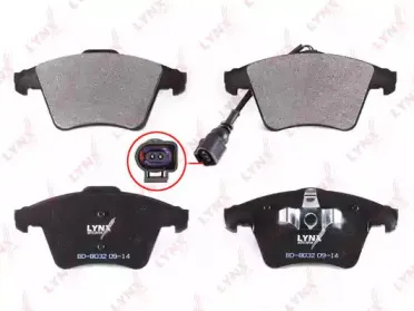 Комплект тормозных колодок, дисковый тормоз LYNXauto купить