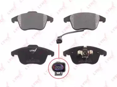 Комплект тормозных колодок, дисковый тормоз LYNXauto купить