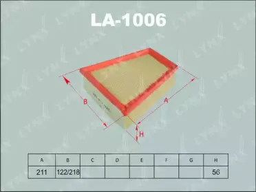 Воздушный фильтр LYNXauto купить