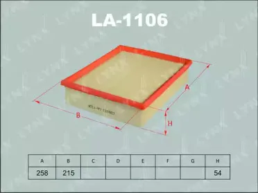 Воздушный фильтр LYNXauto купить