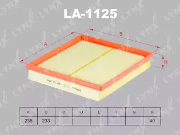 Воздушный фильтр LYNXauto купить