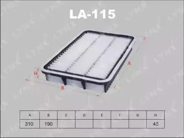 Воздушный фильтр LYNXauto купить