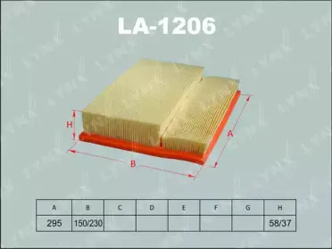 Воздушный фильтр LYNXauto купить