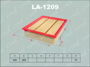 Воздушный фильтр LYNXauto купить