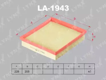 Воздушный фильтр LYNXauto купить