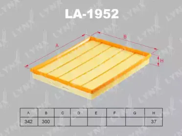 Воздушный фильтр LYNXauto купить