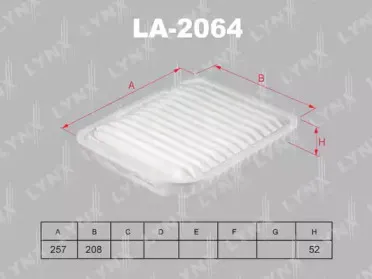 Воздушный фильтр LYNXauto купить