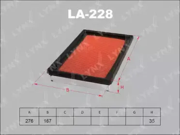 Воздушный фильтр LYNXauto купить