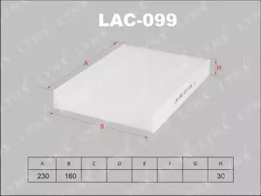 Фильтр, воздух во внутренном пространстве LYNXauto купить