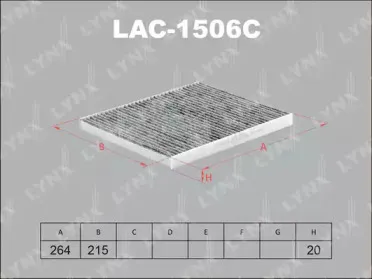 Фильтр, воздух во внутренном пространстве LYNXauto купить