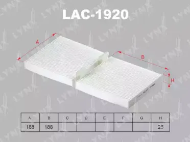 Фильтр, воздух во внутренном пространстве LYNXauto купить