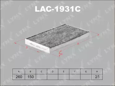 Фильтр, воздух во внутренном пространстве LYNXauto купить