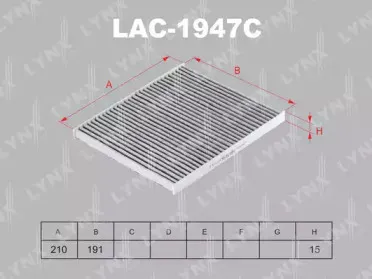Фильтр, воздух во внутренном пространстве LYNXauto купить