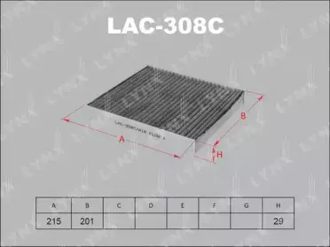 Фильтр, воздух во внутренном пространстве LYNXauto купить