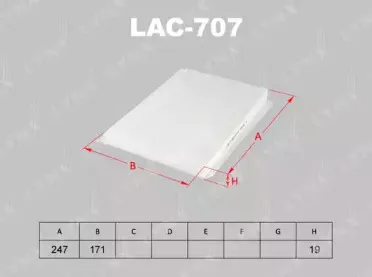 Фильтр, воздух во внутренном пространстве LYNXauto купить