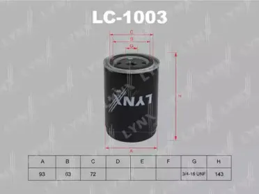 Масляный фильтр LYNXauto купить