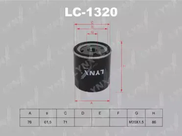 Масляный фильтр LYNXauto купить