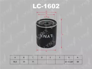 Масляный фильтр LYNXauto купить
