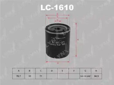 Масляный фильтр LYNXauto купить