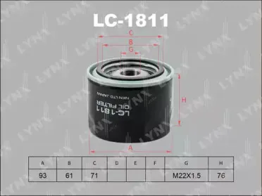 Масляный фильтр LYNXauto купить