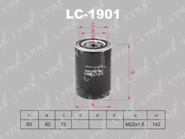 Масляный фильтр LYNXauto купить