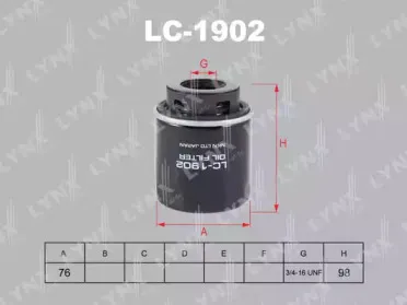 Масляный фильтр LYNXauto купить