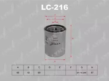 Масляный фильтр LYNXauto купить
