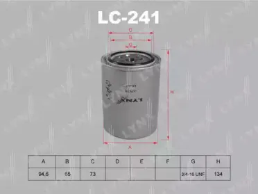 Масляный фильтр LYNXauto купить