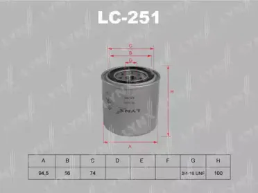 Масляный фильтр LYNXauto купить