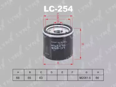 Масляный фильтр LYNXauto купить