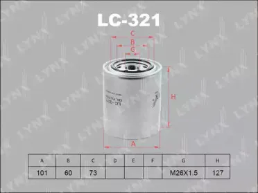 Масляный фильтр LYNXauto купить