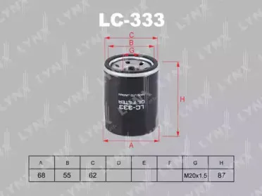 Масляный фильтр LYNXauto купить