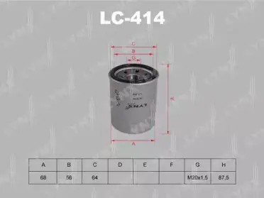 Масляный фильтр LYNXauto купить