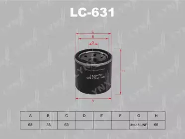 Масляный фильтр LYNXauto купить