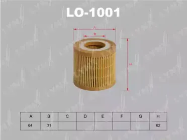 Масляный фильтр LYNXauto купить